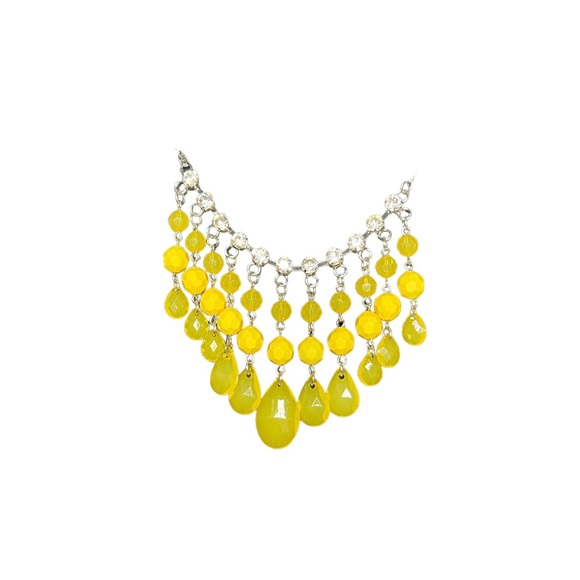 Social Networking Yellow Necklace - Picture 3 of 4